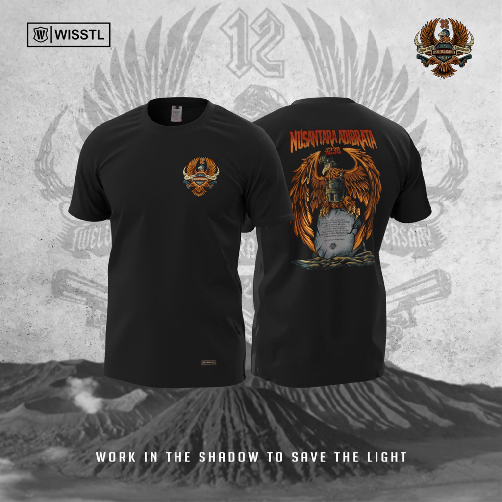 T-SHIRT: 4238 NUSANTARA ADIBRATA - 12 TH ANNIVERSARY (FREE STIKER)