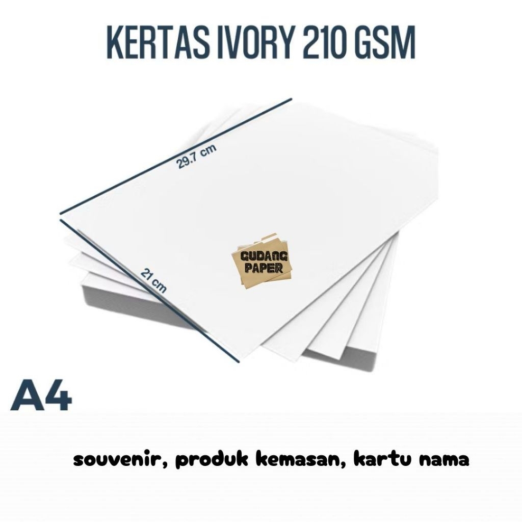 kertas ivory 210 gsm A4 isi 500 lembar kertas ivory A4 kertas ivory 210 gram