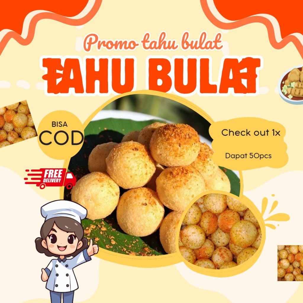 TAHU BULAT mentah ISI 50PCS