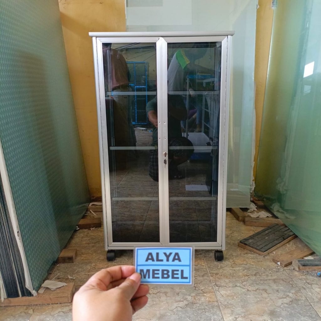 Lemari mukena T.90cm Brown Es Sidoarjo