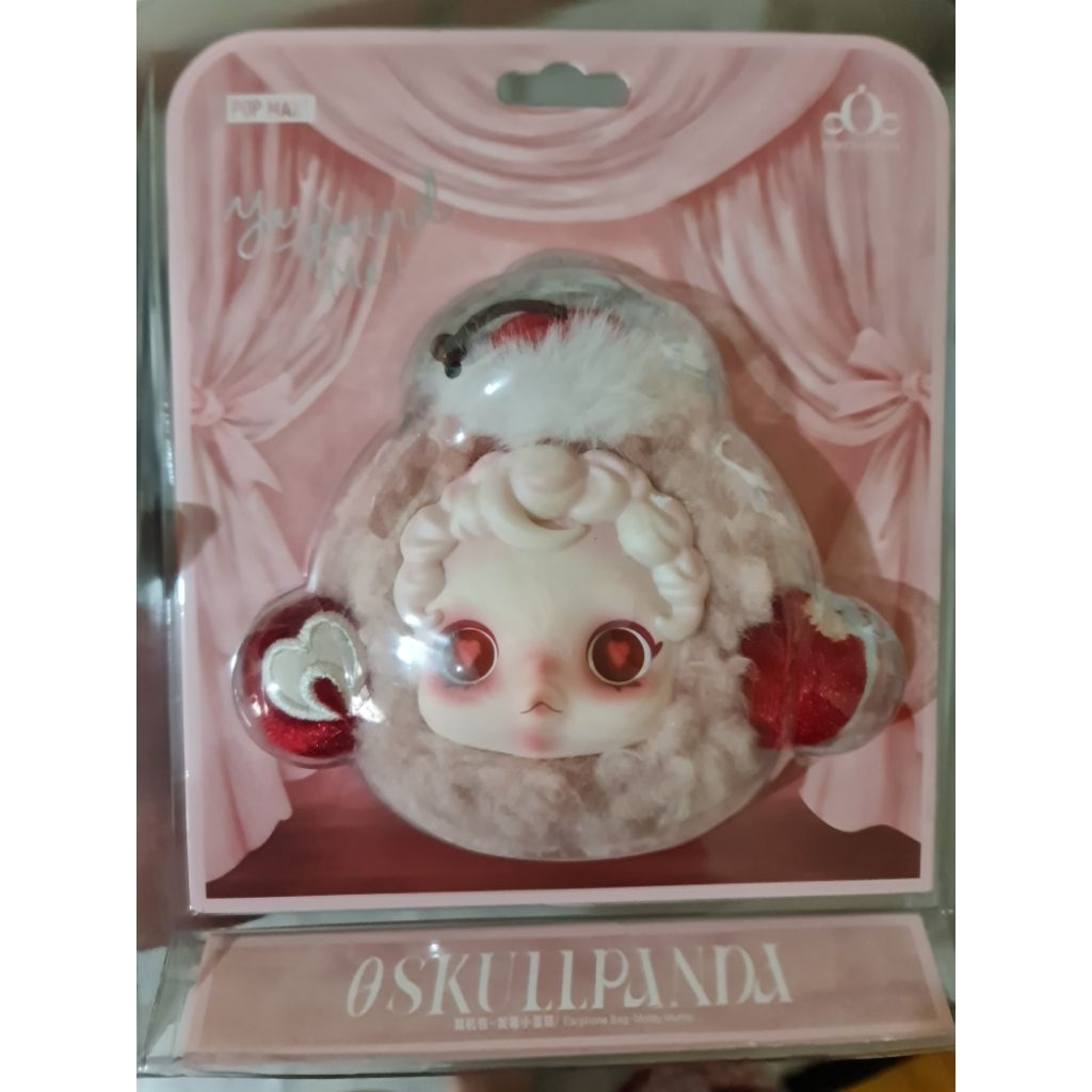 ORIGINAL POPMART SKULL PANDA EARPHONE BAG MOLDY MUFFIN
