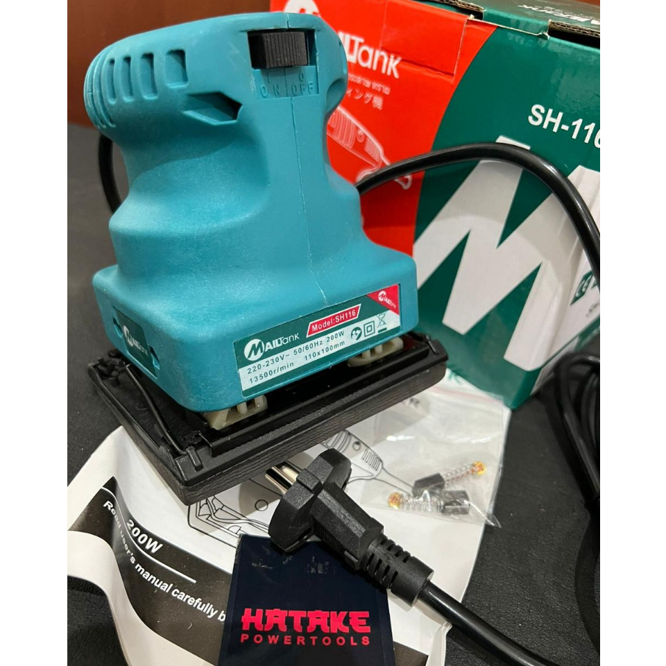 Mailtank Sh116-Elektrik Sander Mesin Amplas Kayu Mesin Amplas Tembok Sh116-Electric Sander Sh-116