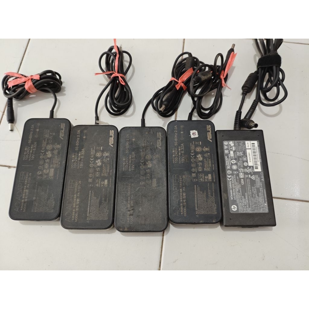 charger laptop asus rog / tuf bekas 19v 6,32a