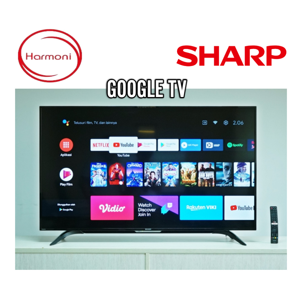 TV LED SHARP 43 INCH GOOGLE TV YOUTUBE C43H30000I LED SHARP ANDROID TV