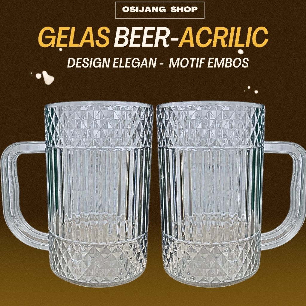 Gelas Diamond Plastik Bening 600ML