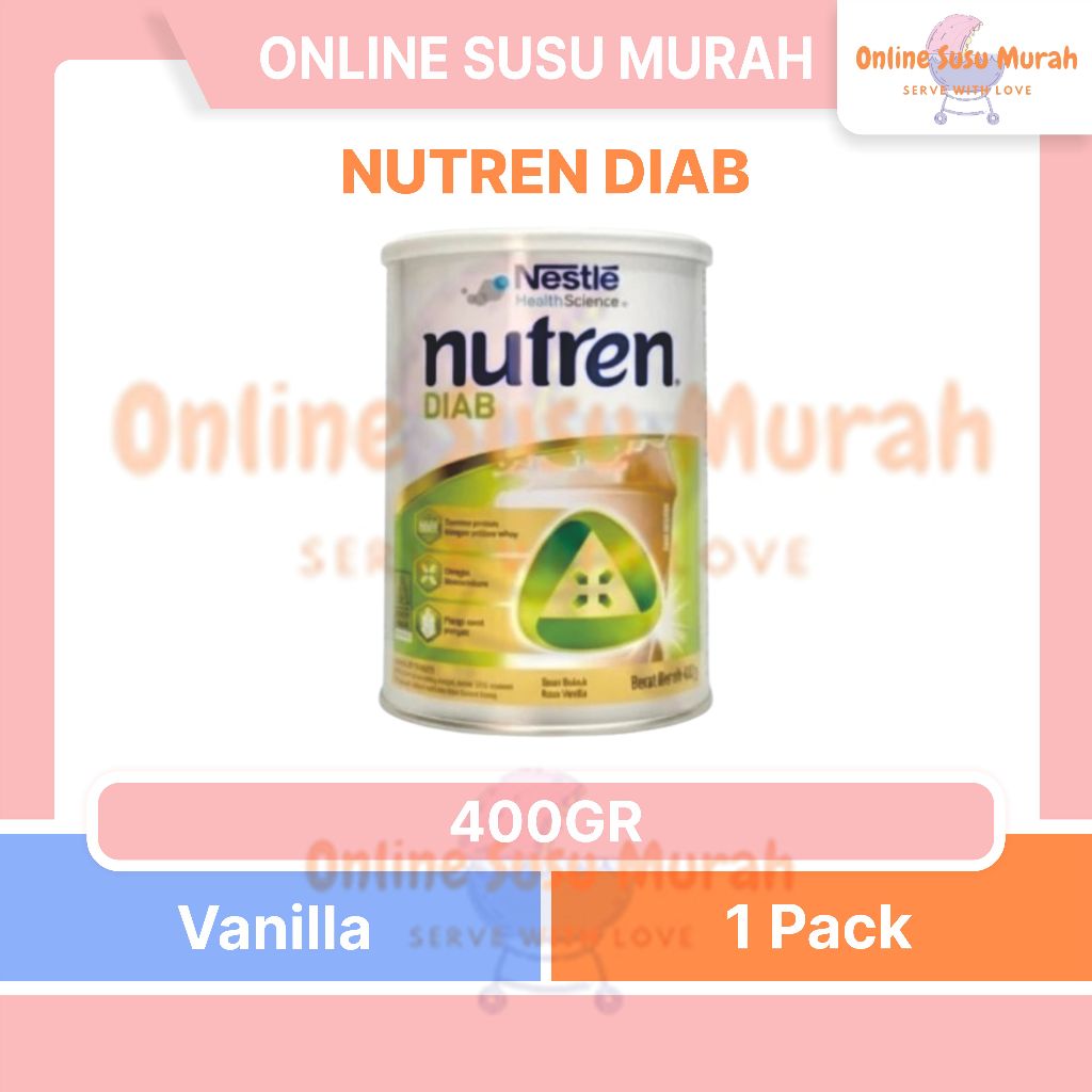 NUTREN DIABETES VANILLA 400GR - SUSU PENDERITA DIABETES SSKL