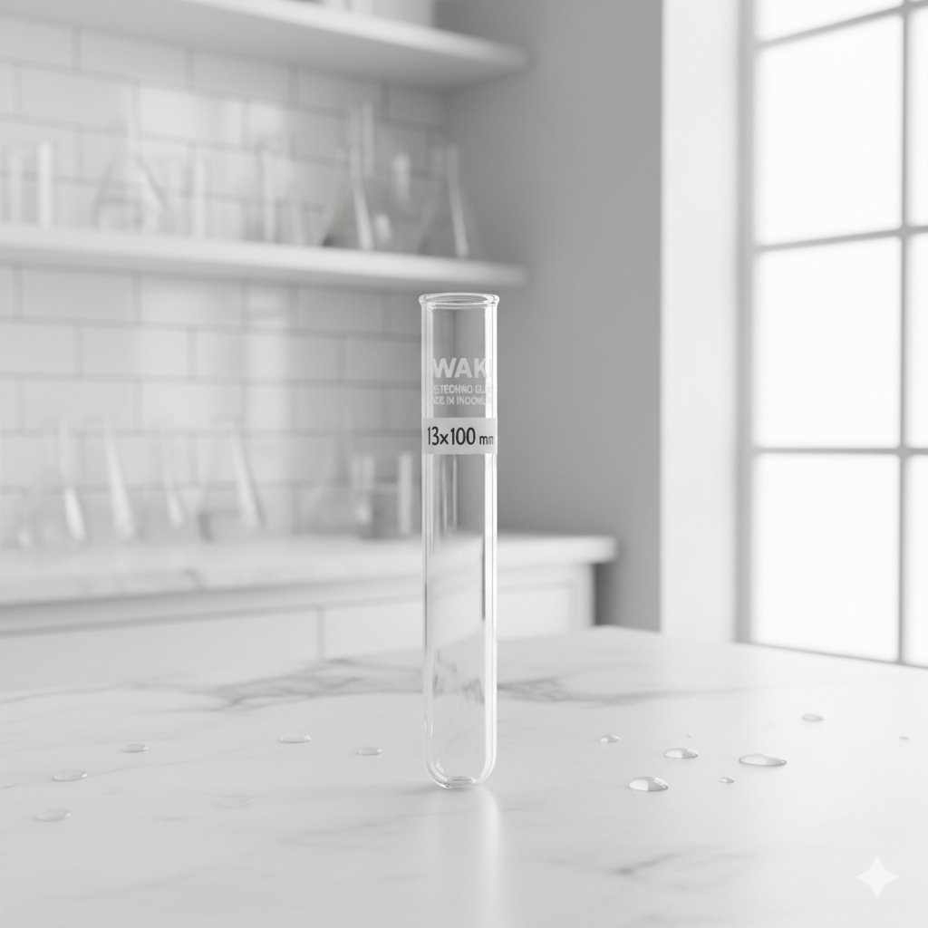 Tabung Reaksi Kaca IWAKI 13x100 mm | Test Tube Laboratorium Kaca Tebal