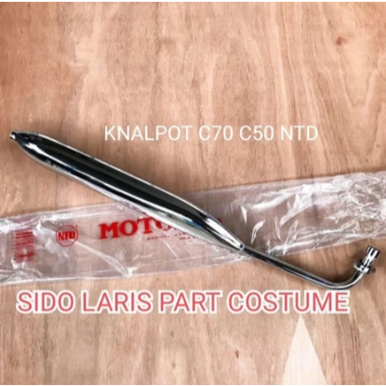 Knalpot Standar Honda C70 NTD-Knalpot C70 standar original merek ntd