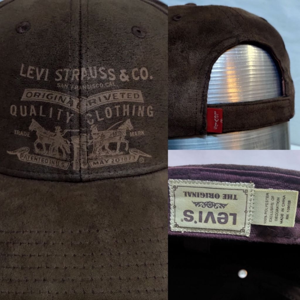 Topi Levi's all Suede vintage official Levis Authentic Ori 2nd