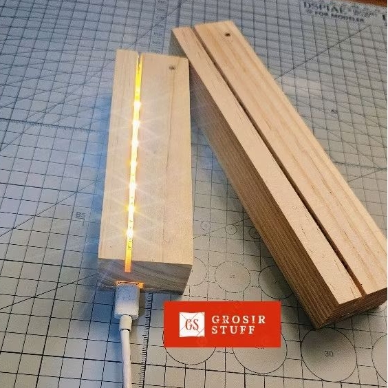A6 SideView Stand Led Akrilik Konektor Type C Panjang 10,5cm Dudukan Lampu Hias Akrilik Estetik
