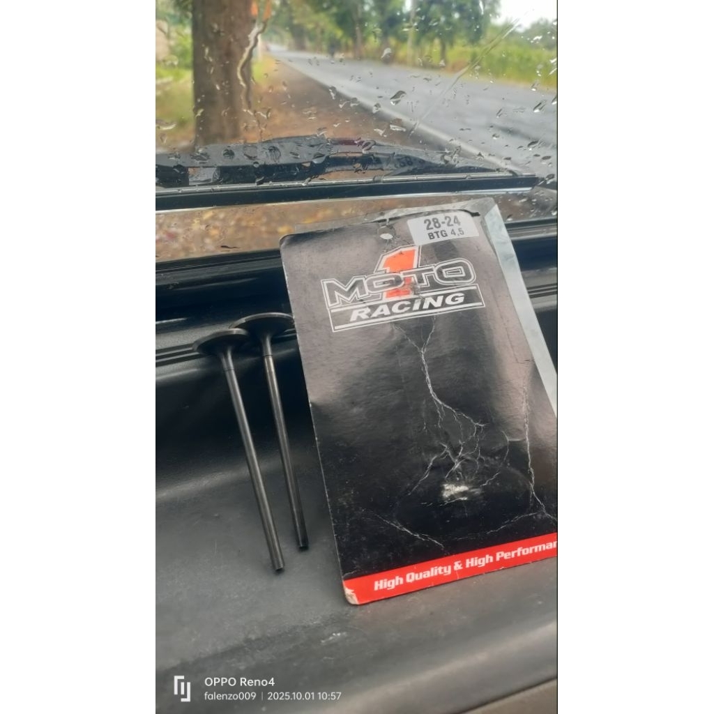 klep moto 1 28/24 batang 4,5 mm mentah