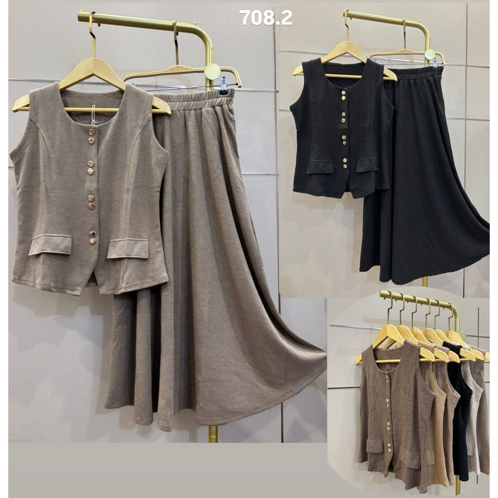 setelan rok vest 708.2 Kuyifei//setelan rok knit Kuyifei///pakaianwanitasby