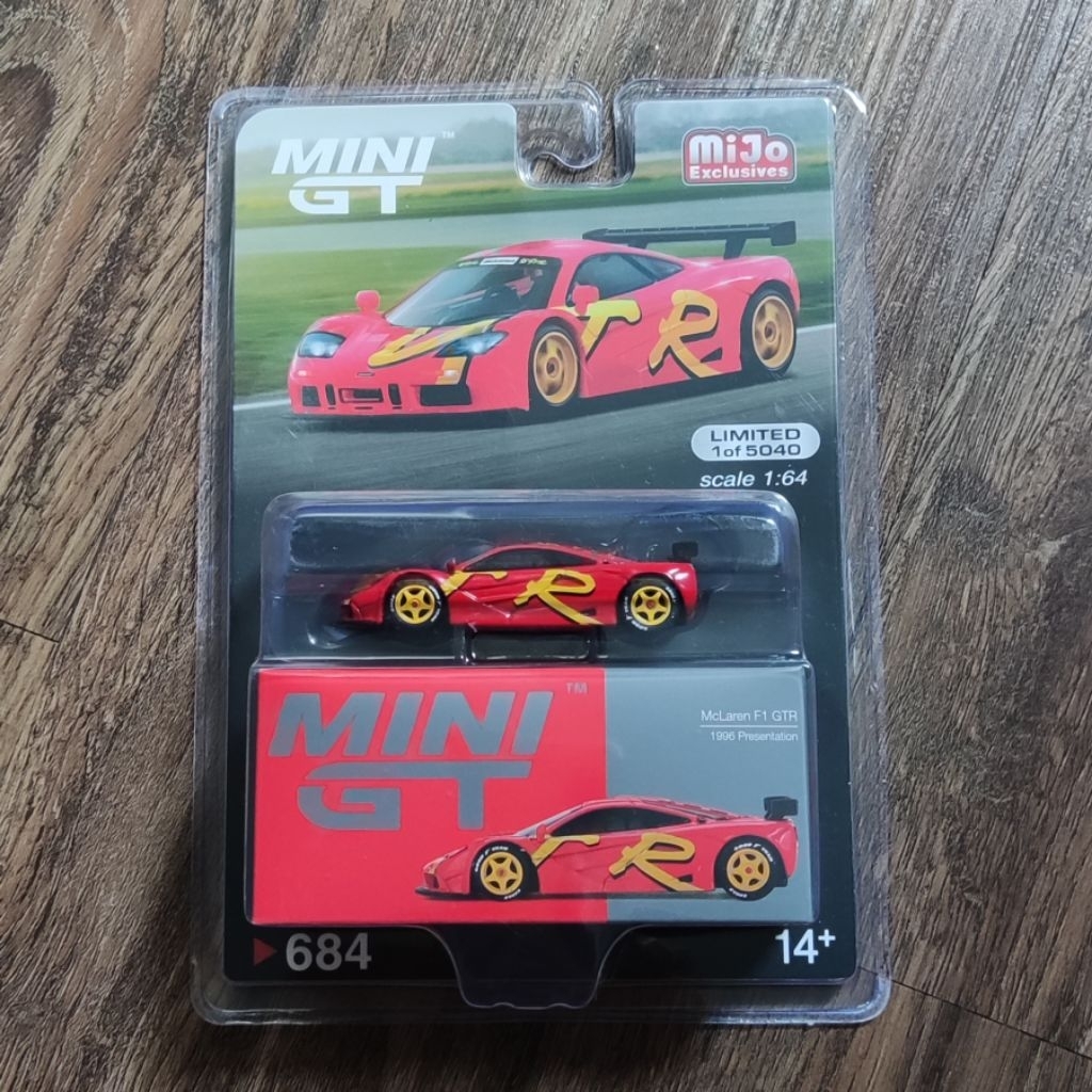 Mini GT 684 McLaren F1 GTR 1996 Presentation