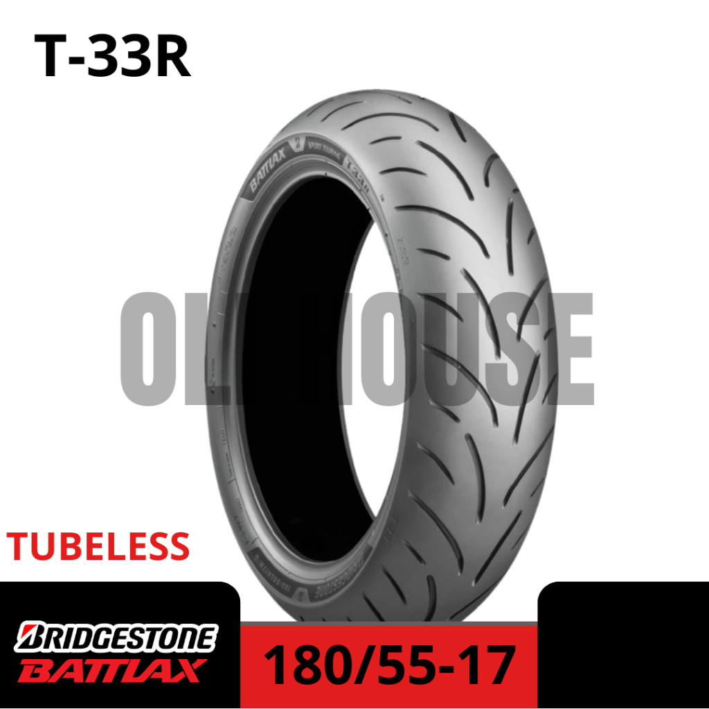 BAN LUAR BRIDGESTONE BATTLAX 180/55-17 T-33R TUBELESS BATTLAX