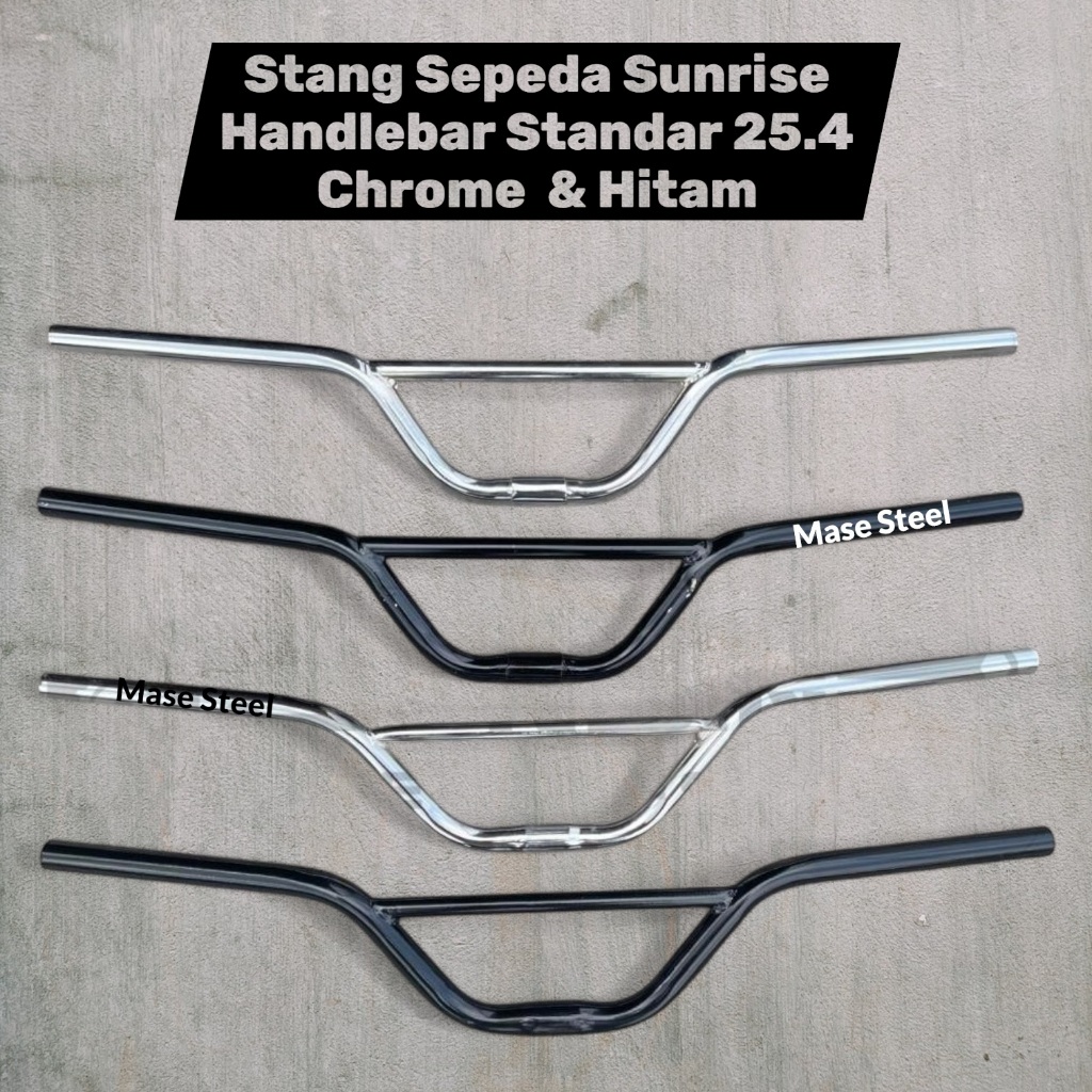 STANG STIR SEPEDA HANDLEBAR BAR STANDAR 25.4 MTB FEDERAL SUN RISE FIXIE UNIVERSAL