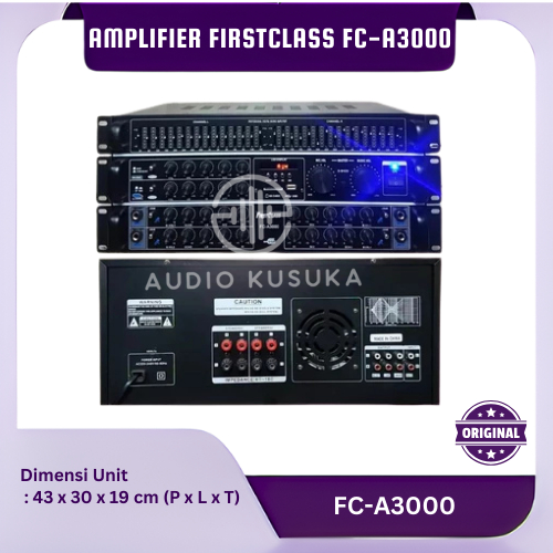 AMPLIFIER FIRSTCLASS FC-A3000 PROFESSIONAL DIGITAL KARAOKE BLUETOOTH ORIGINAL GARANSI AMPLI FC A3000