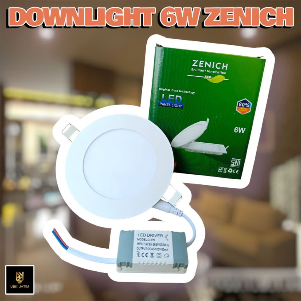 LED DOWNLIGHT IB ZENICH 6W BULAT PUTIH