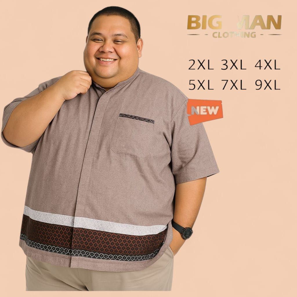 Atasan Koko Madinah jumbo pria xxxl xxxxl Koko big size TERBARU 9XL 7XL 5XL