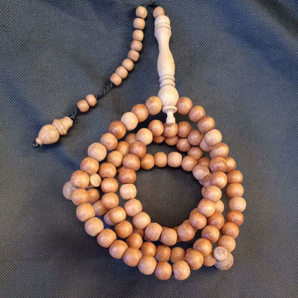 Tasbih kayu Bidara / tasbeh bidara 99 butir / tasbih muslim 99 biji / impor