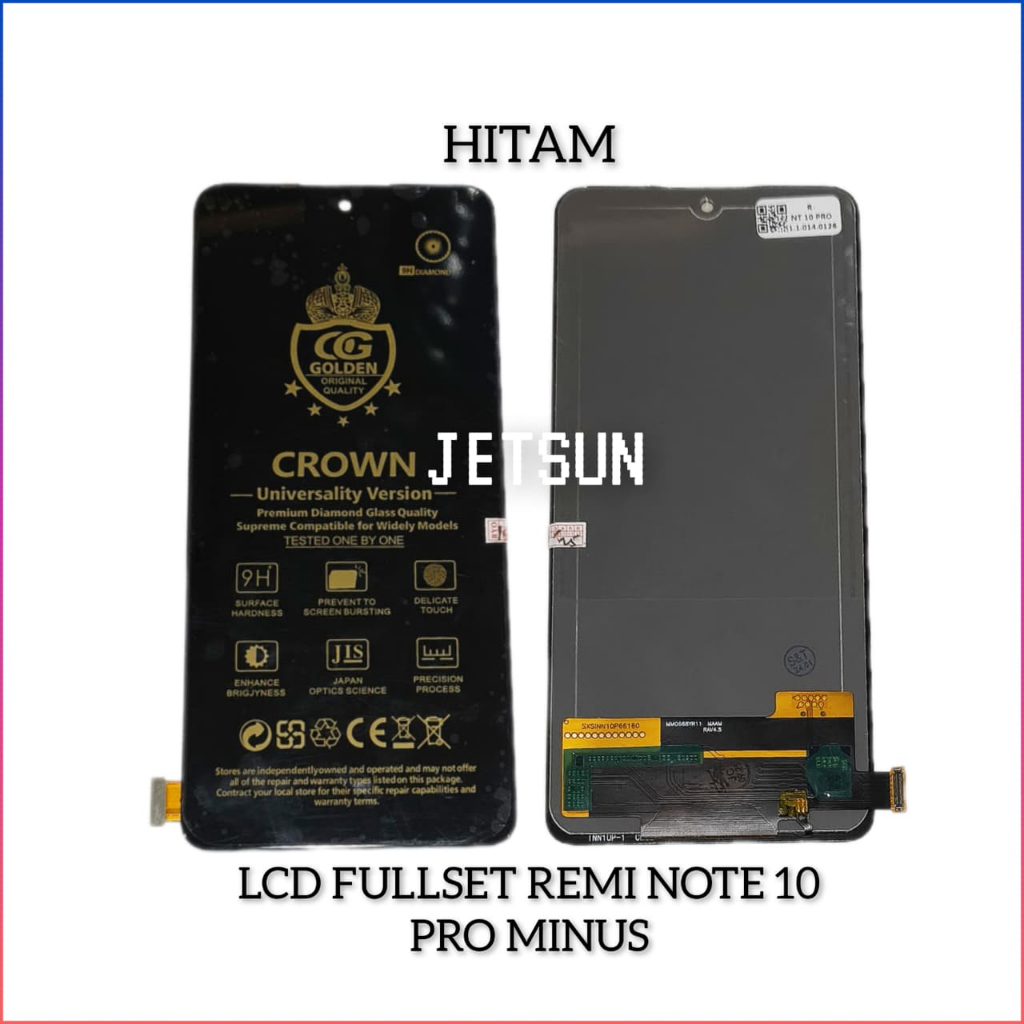 LCD FULLSET REDMI NOTE 10 PRO/NOTE 11 PRO MINUS TOMPEL HITAM