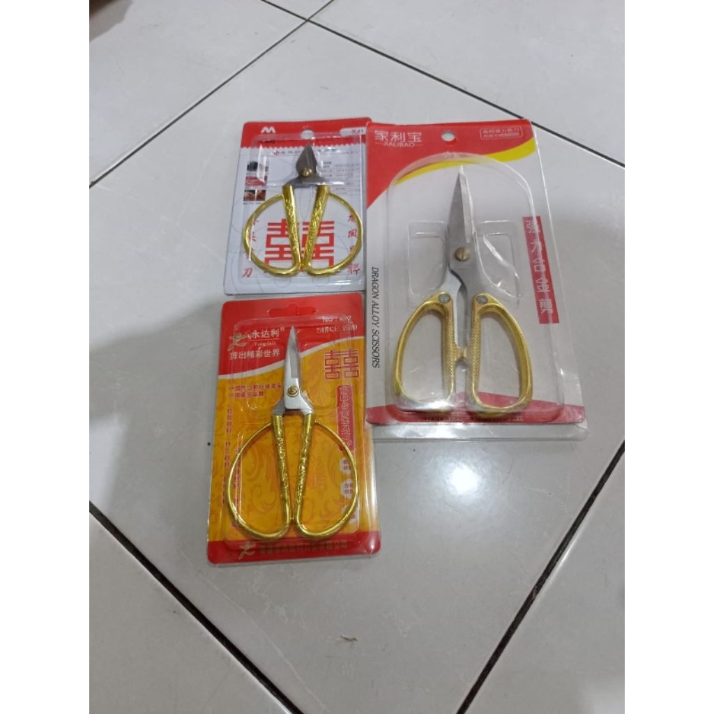 Gunting kawat Emas atau Seng plat emas model kodok besar