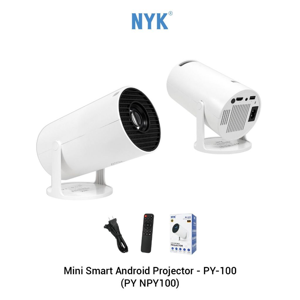 New Produt NYK Smart Android Projector Android Proyektor 720p PY-100 py100