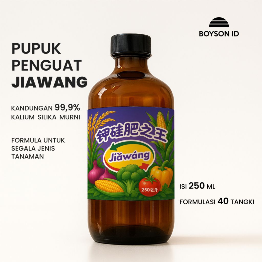 (COD) JIAWANG - Pupuk Kalium Silika Murni Cair Original Anti Rebah - Pengeras Batang - Anti Patek -