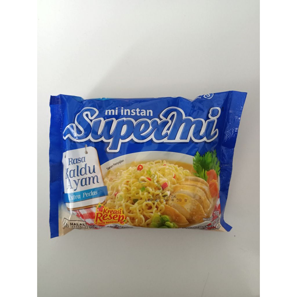 Mi Instan Kuah Supermi Rasa Kaldu Ayam 70gr / Mi Instan Kuah