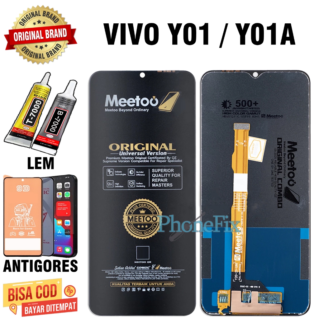 Lcd Touchscreen VIVO Y01 / Y01A Original Fullset Lcd VIVO Y01 / Y01A OEM Quality