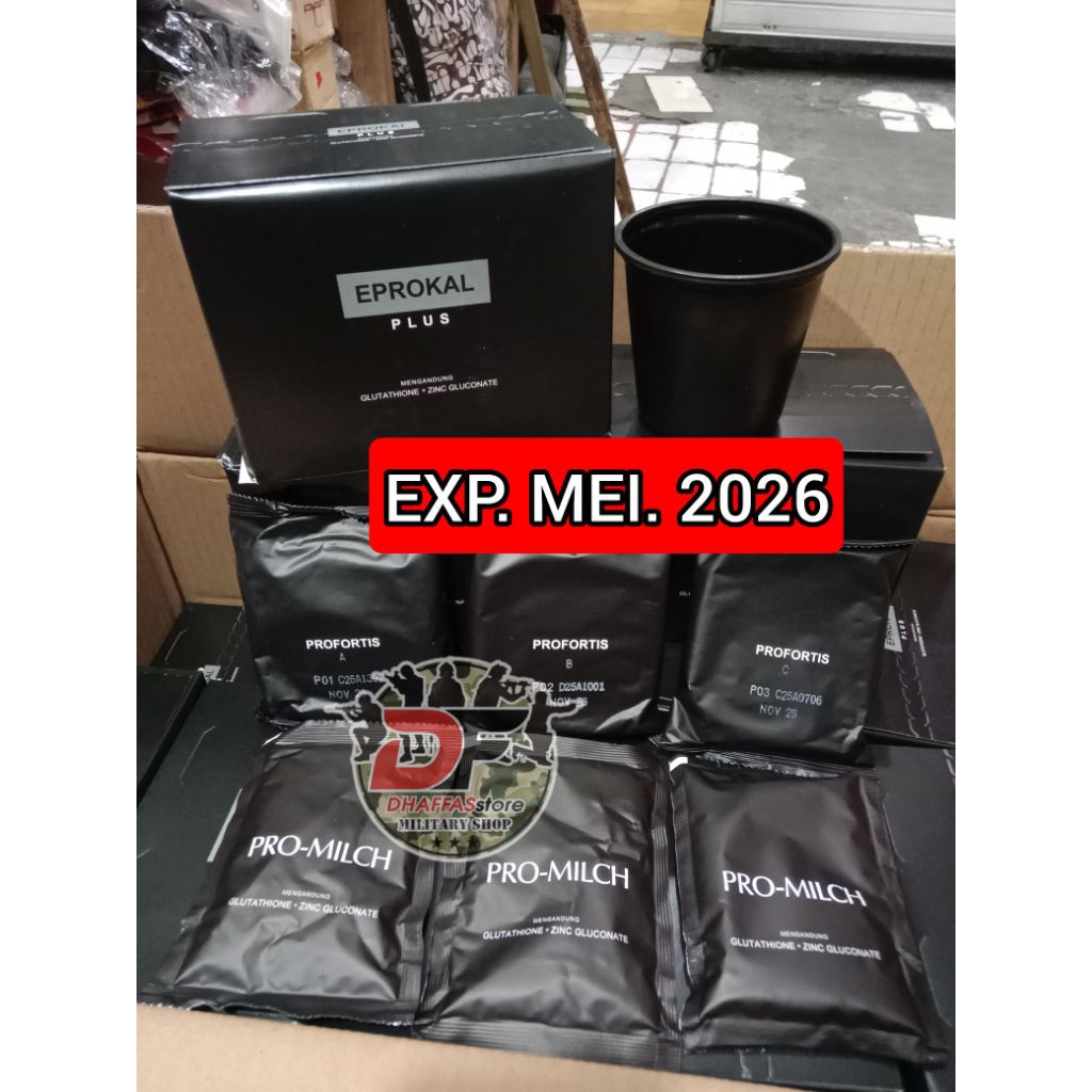PROMO MURAH.. PAKET EPROKAL PLUS EXP MEI 2026. SATU PAKET EPROKAL PLUS. IMUKAL BISKUIT TNI SEREAL. S