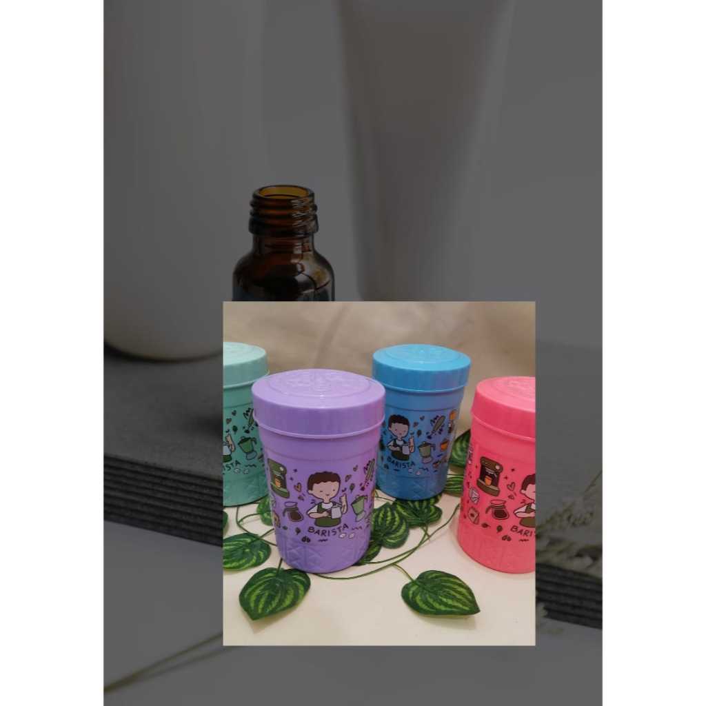 Mug jumbo Eliza/Cangkir Barista plastik 1,2 Liter/Cangkir kekinian