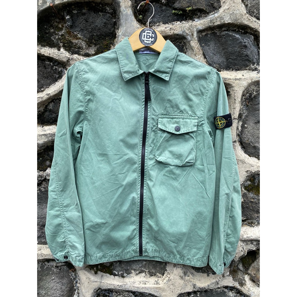 overshirt stone island green mint