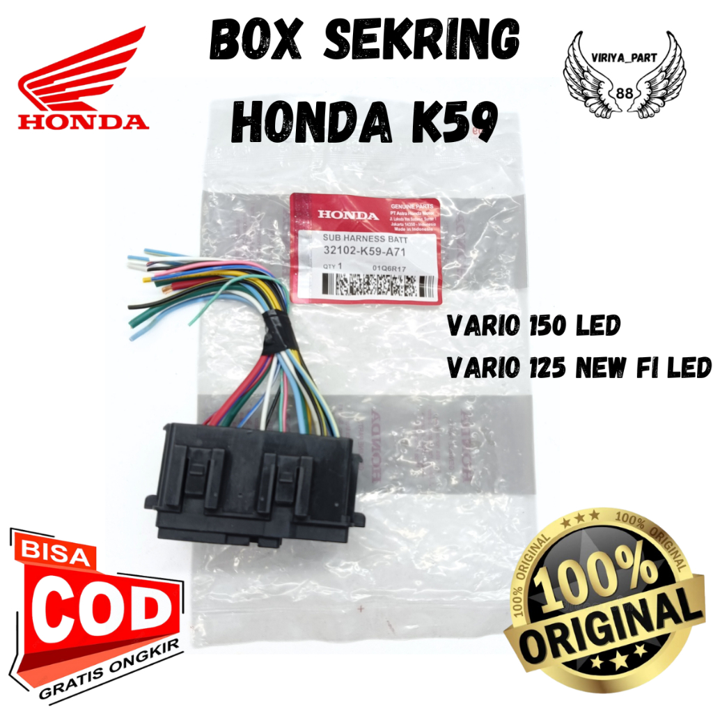 ASLI ORIGINAL BOX SEKRING HONDA AHM K59 VARIO 150 LED VARIO 125 NEW FI LED