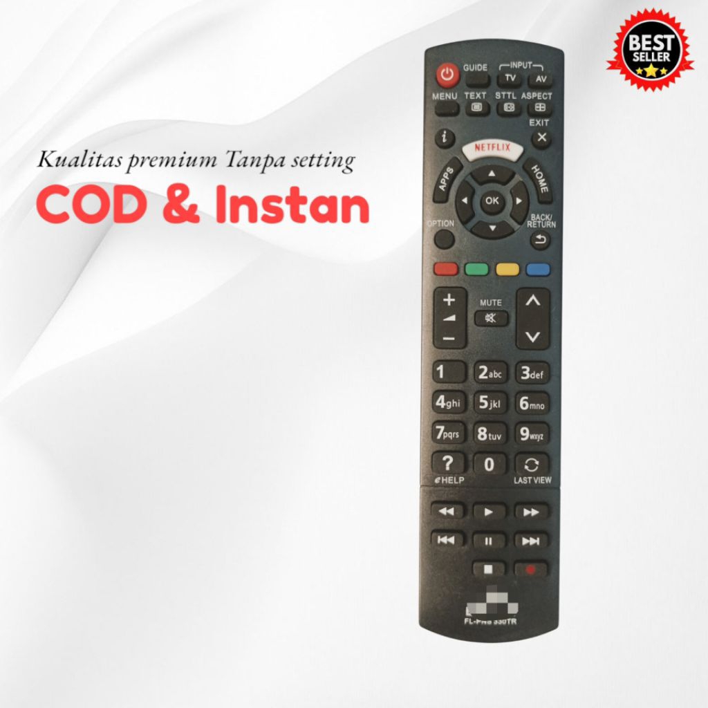 Remote TV Panasonic Smart LED LCD / Remote Control Panasonic LED LCD Smart TV Original Pengganti Rem