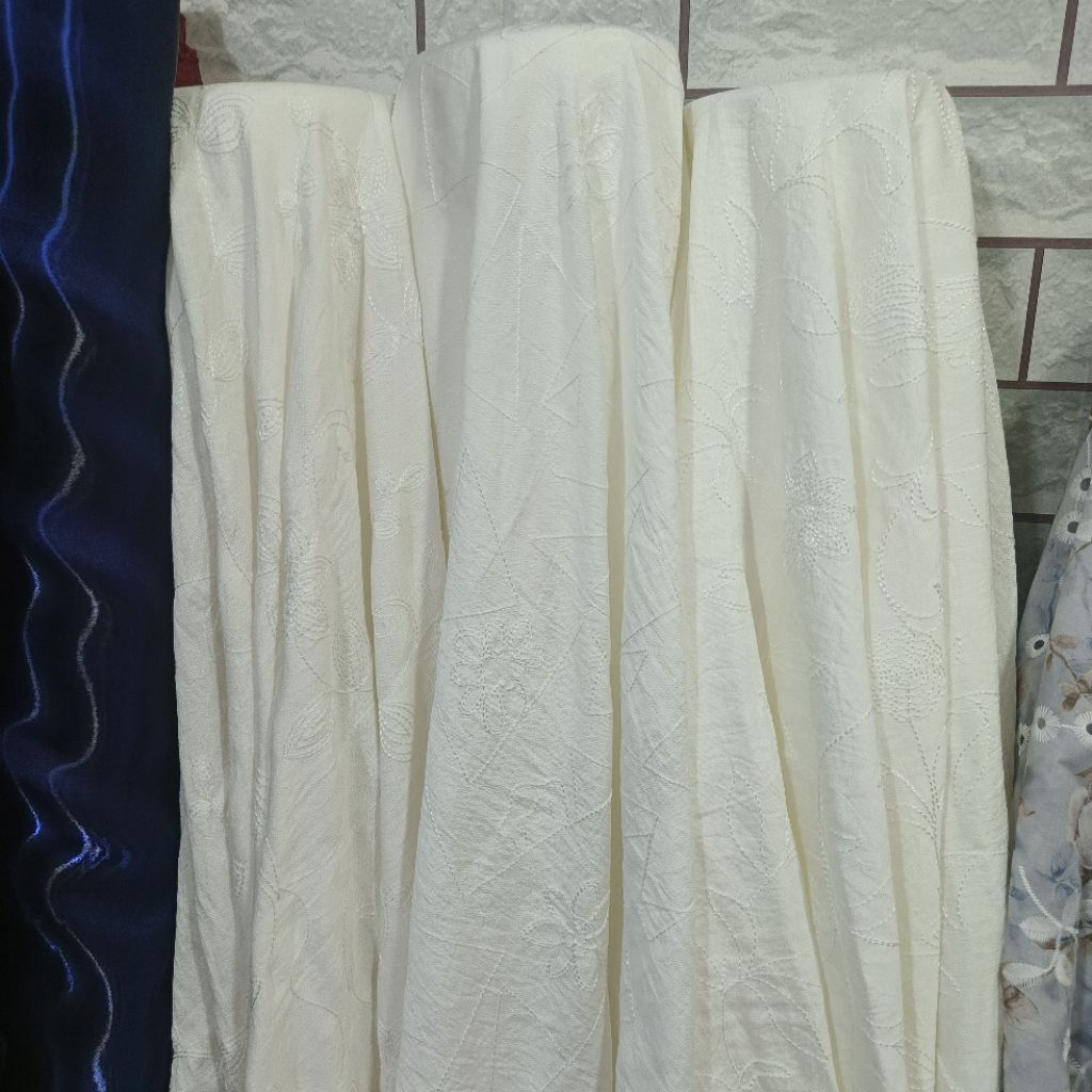 Kain Polo Linen Embroidery / Kain Polo Linen Bordir Embroidery