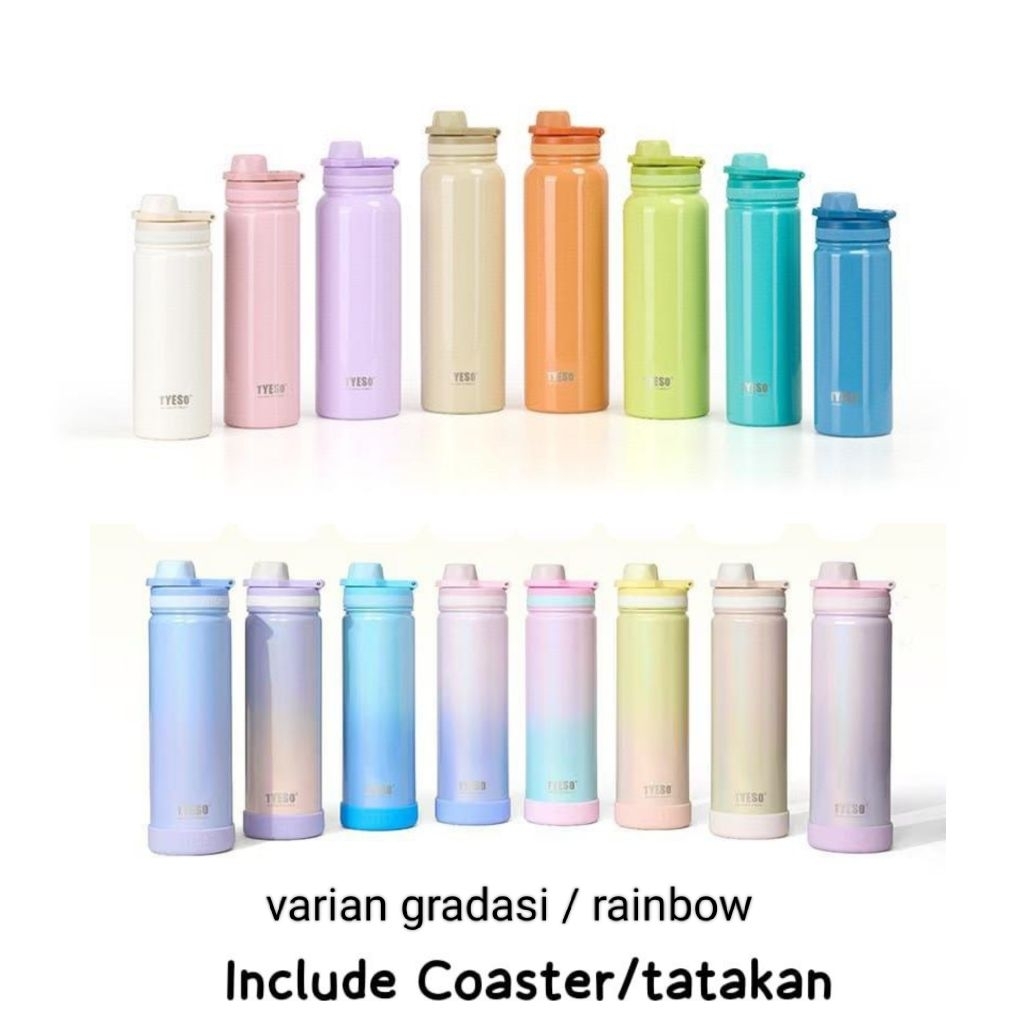 ORIGINAL Tyeso Tumbler Sporty Colourful / Tumbler Tyeso Colourful Sport Bottle Glossy / Tyeso