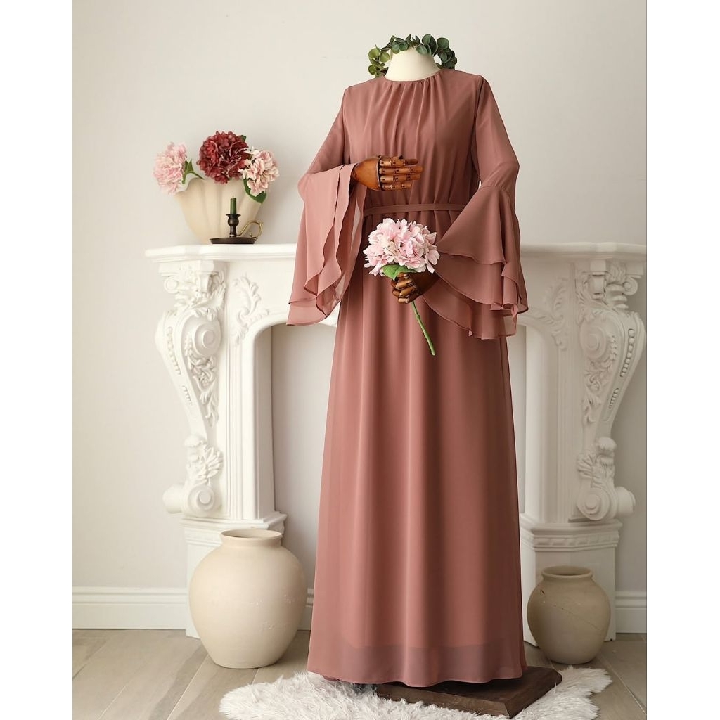 Medina dress//Gamis cerut Babydoll//Gamis Remaja//Gamis jumbo//Gamis polos//Gamis lebaran//Gamis ter