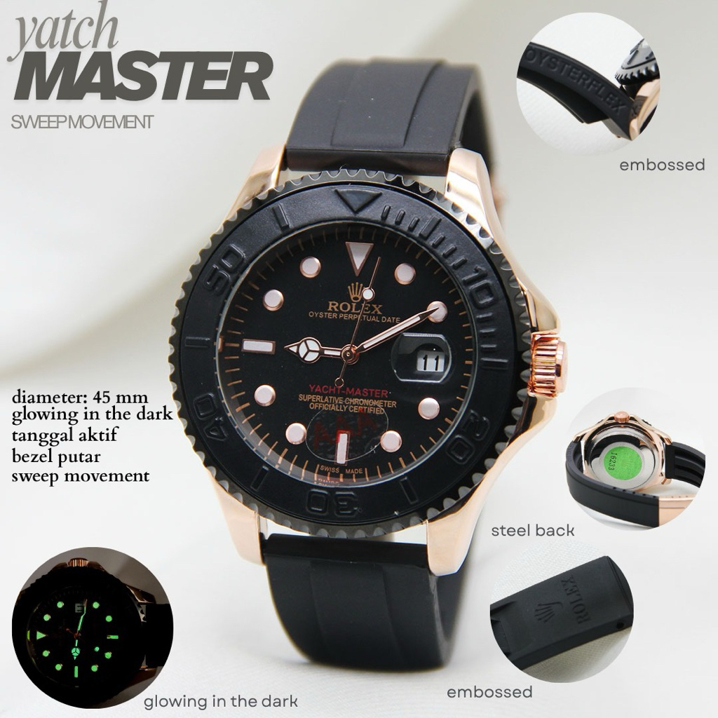 JAM SUPER PRIA ROLEX YATCH MASTER RUBBER STRAP