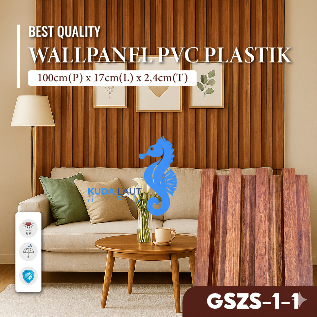 PAKET Wall Panel Dinding Wood Panel WPC Wood Panel WPC Wallpanel Kisi Kayu Panel Dinding Motif Kayu