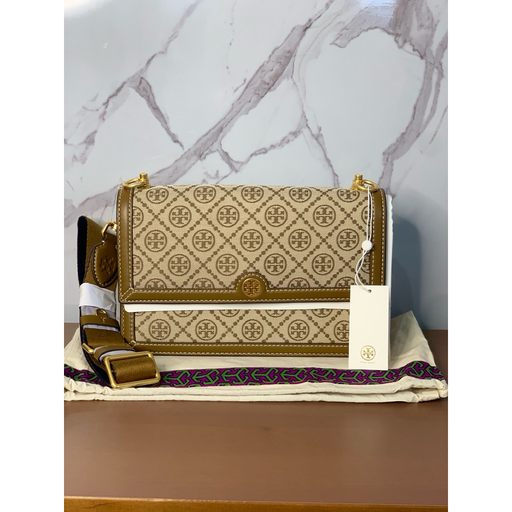 TB medium monogram hazelnut, Butik Db ori strap 1