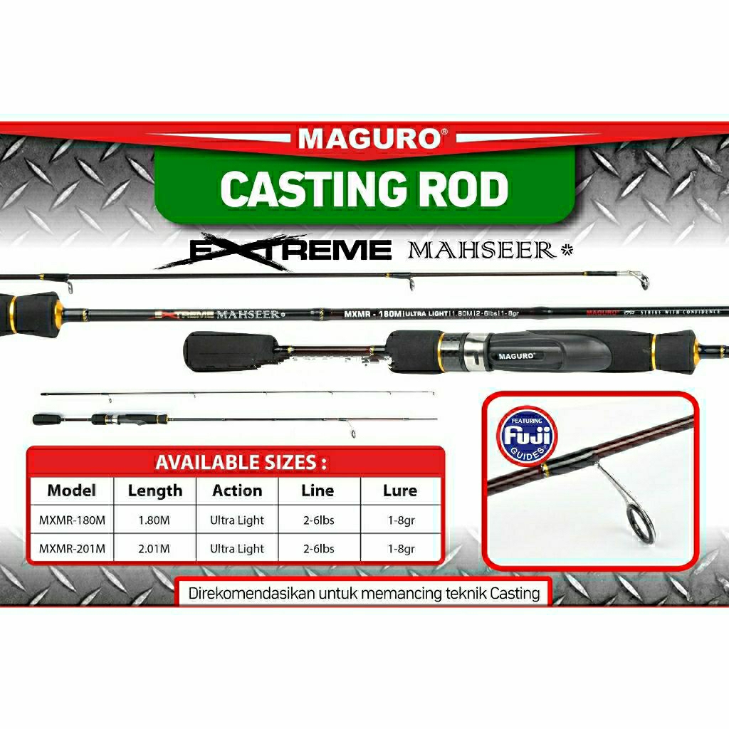 Rod Maguro Extreme Masheer 180 - 201