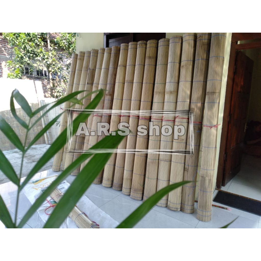 Tirai Bambu Ukuran 3 x 2 , 3 x 2.5 , 3 x 3 Meter