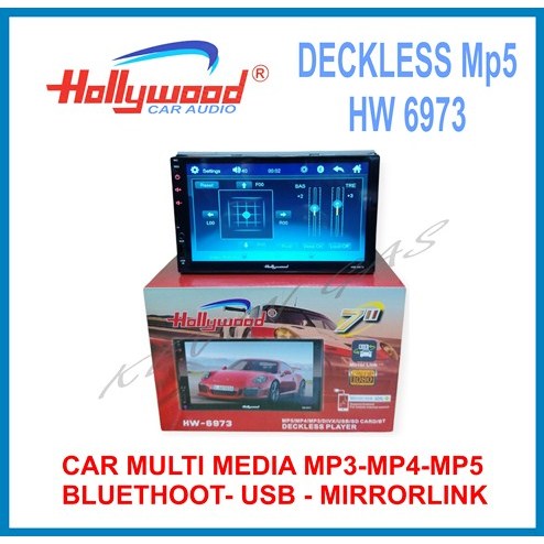 Head Unit Double Din 7" HOLLYWOOD Full HD Touch HEAD UNIT DOUBLE DIN MURAH 7 Inch DECKLESS Mp5 HOLLY