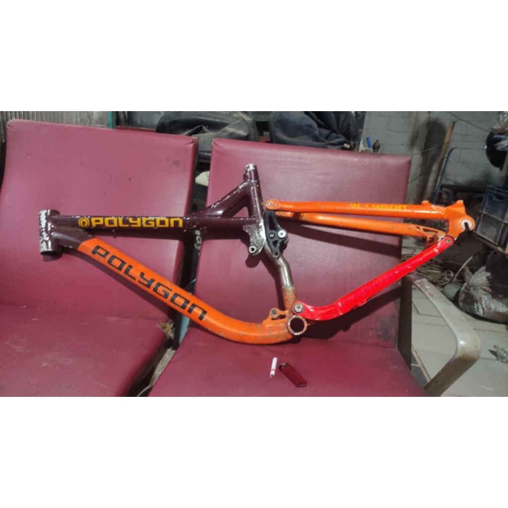 FRAME RANGKA SEPEDA POLYGON COLLOSUS ALUMUNIUM ALLOY UKURAN 24/26