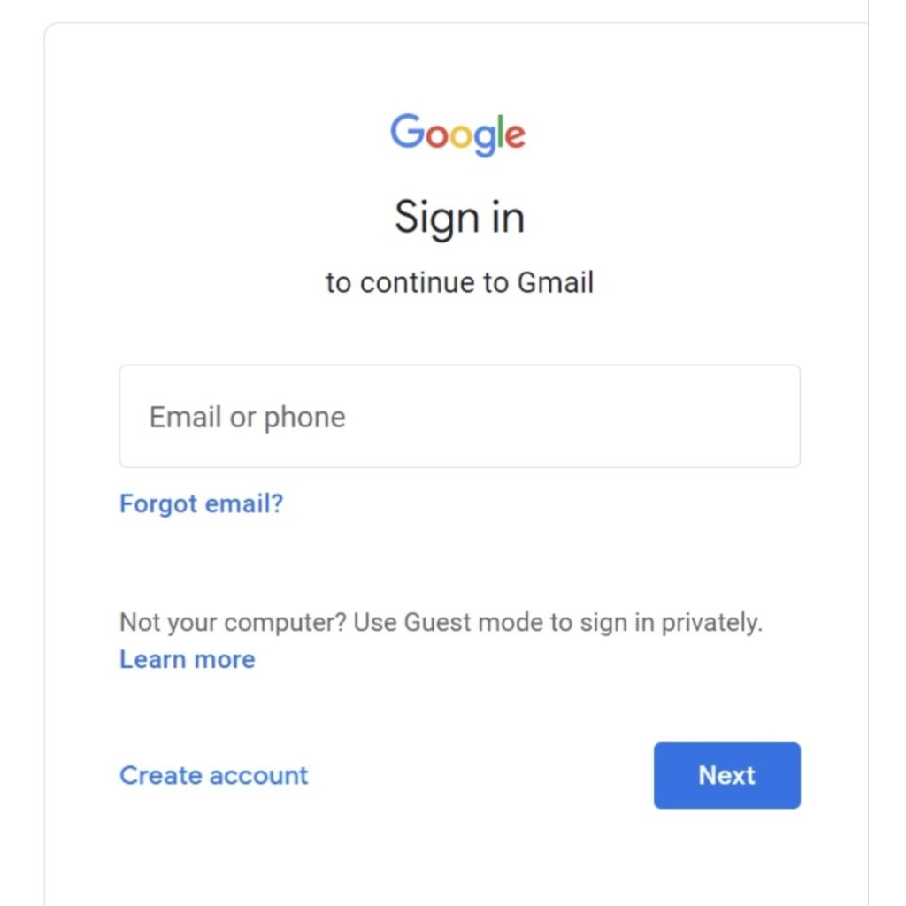 Gift Akun Gmail fress