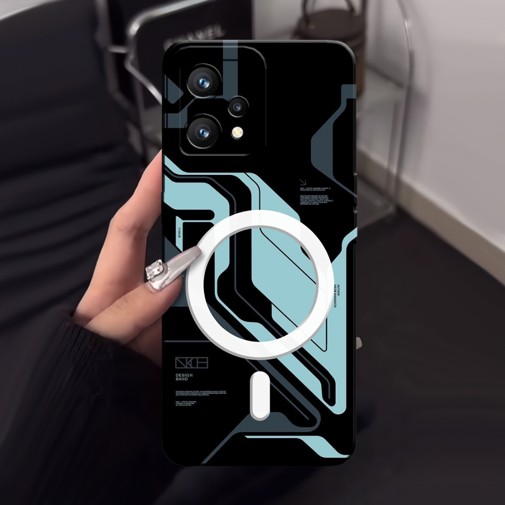 [SC8] SOFTCASE UNTUK HP REALME 9 4G/9 PRO PLUS 5G MODEL MESIN MAGSAFE TERBARU  | BAHAN KARET TEBAL |