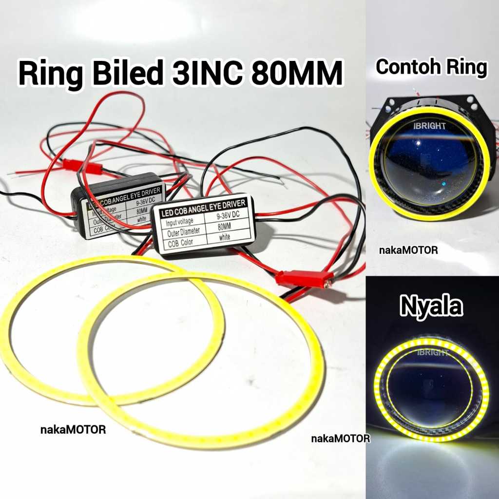 Lampu Senja Biled RING COB LED 2,5 &3 INC Premium Quality