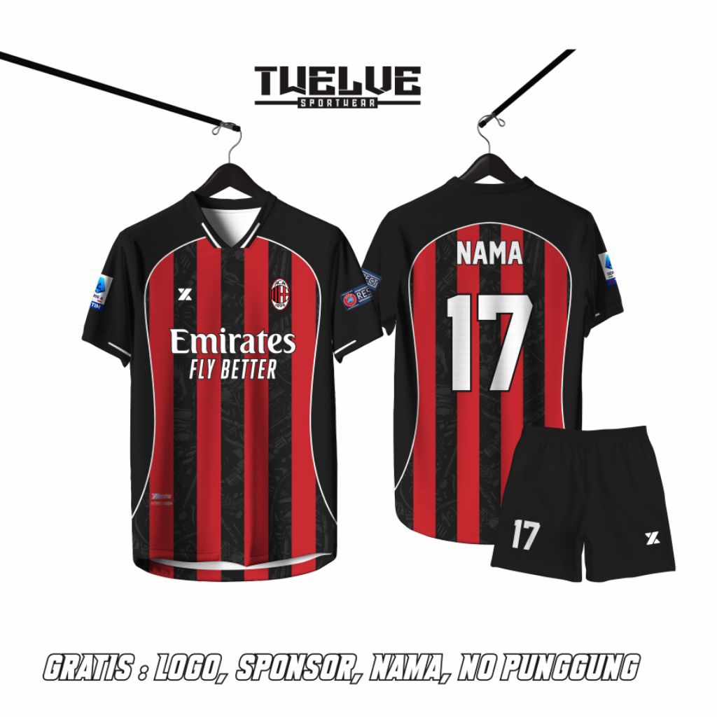 Jersey Bola/Baju Bola Custom Full Printing bisa Satuan bisa COD