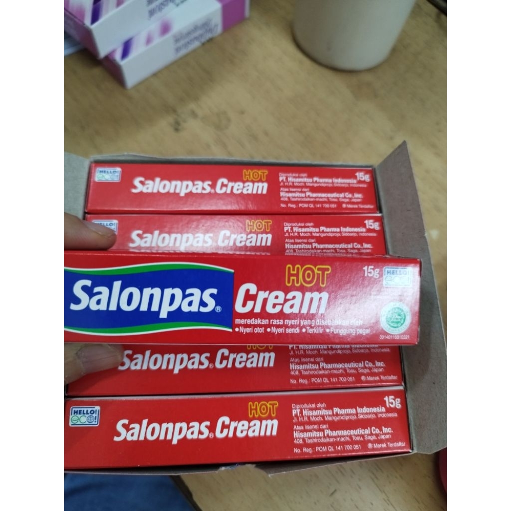 Salonpas hot cream 15 gram