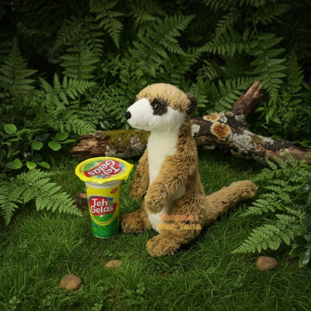 Boneka Meerkat Import Original WWF ToysRus Mirkat ( Suricata suricatta ) Surikata Plush Stuffed Toy 